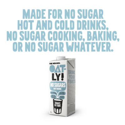 Oatly Original No Sugars Oat Drink 1L, imported from the UK