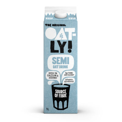 ASDA Oatly The Original Oat Drink Semi Oat Milk Alternative 1L- Buy online at McGrocer