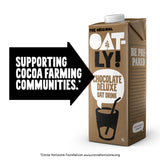Oatly Chocolate Flavoured Oat Drink Deluxe 1L, imported from the UK