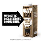 Oatly Chocolate Flavoured Oat Drink Deluxe 1L, imported from the UK