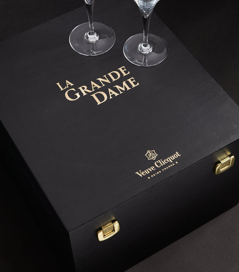 Veuve Clicquot La Grande Dame Inkwell Champagne Case mixed vintage 6 x 75cl (British brand)