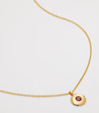 Monica Vinader gold vermeil ruby July birthstone necklace - British product