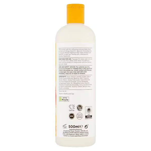 Superdrug Extracts mango body wash 500ml (British brand)