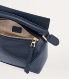 LOEWE Mini Puzzle Edge top-handle bag in calfskin, imported from the UK
