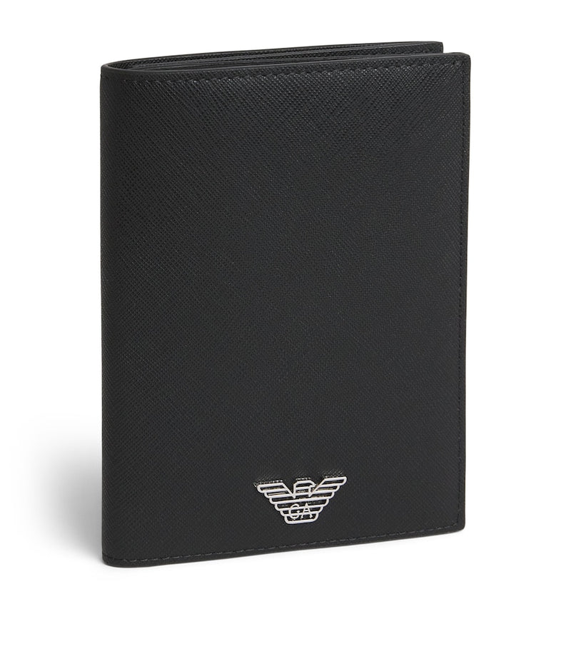 Emporio Armani Saffiano leather passport holder, UK version