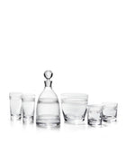 Ralph Lauren Langley crystal ice bucket with etched design, imported from the UK