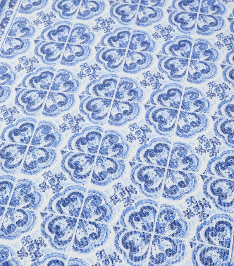 Dolce&Gabbana cashmere throw with Blu Mediterraneo design 140cm x 180cm - British product