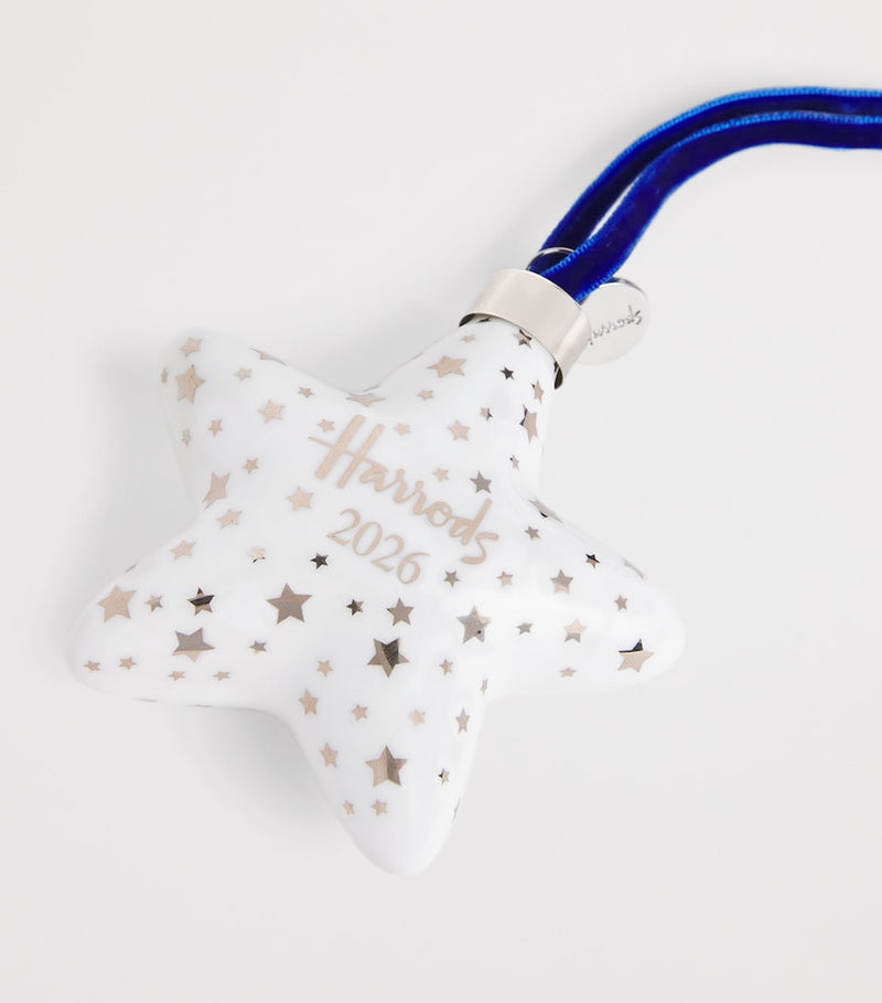 Harrods ceramic 2026 Christmas bauble - British product