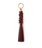 LOEWE calfskin braided knot keychain (British brand)