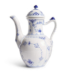 Royal Copenhagen Blue Fluted Half Lace porcelain coffee pot, imported from the UK