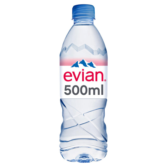 Evian Natural Bottled Mineral Still Water 500ml GOODS Sainsburys   