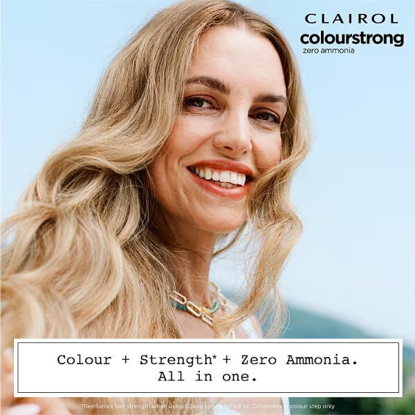 Clairol ColourStrong permanent hair dye intense dark red - British product