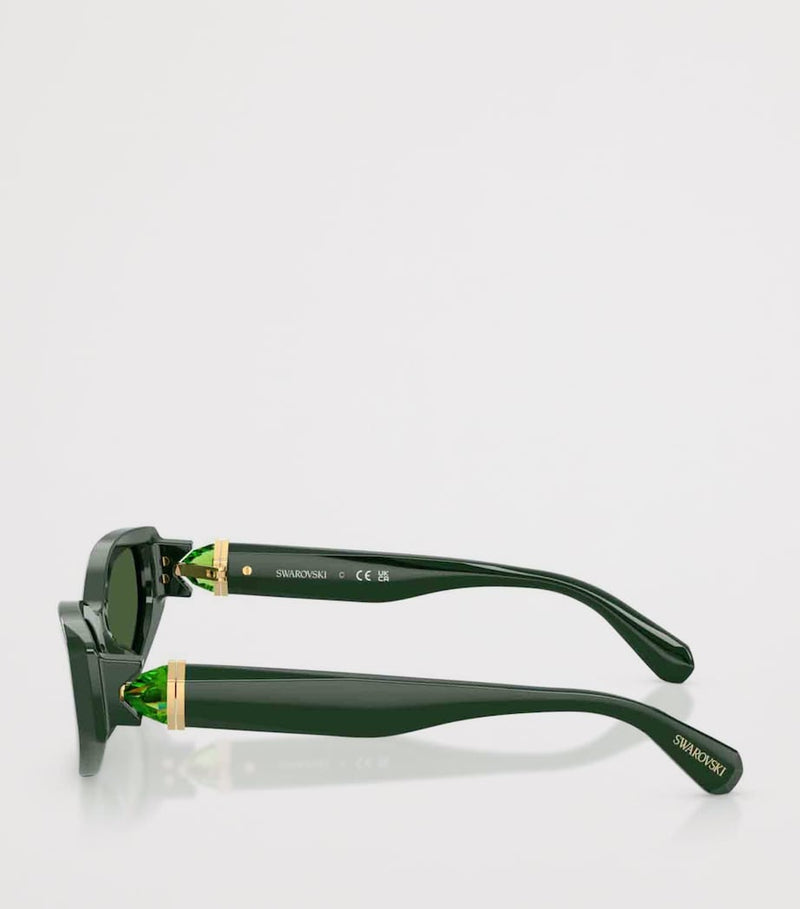 Swarovski cat eye sunglasses with crystal accents, UK version