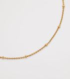 Monica Vinader gold vermeil beaded chain necklace 46cm, UK version