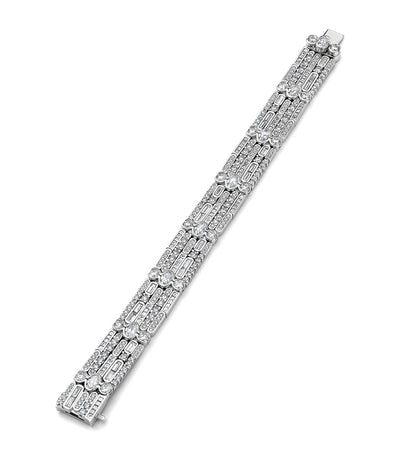 Harrods Boodles Platinum and Diamond Play of Light Bracelet- Buy online at McGrocer