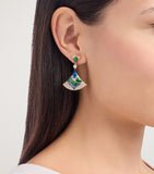 Bulgari Divas' Dream drop earrings in 18kt rose gold with sapphires and diamonds, UK version