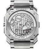Bvlgari Octo Finissimo Chronograph GMT watch 43mm stainless steel, imported from the UK