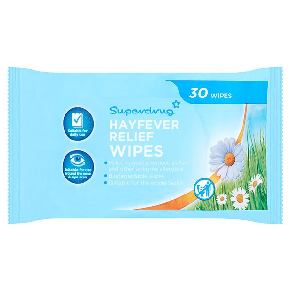 Superdrug Hayfever Wipes GOODS Superdrug