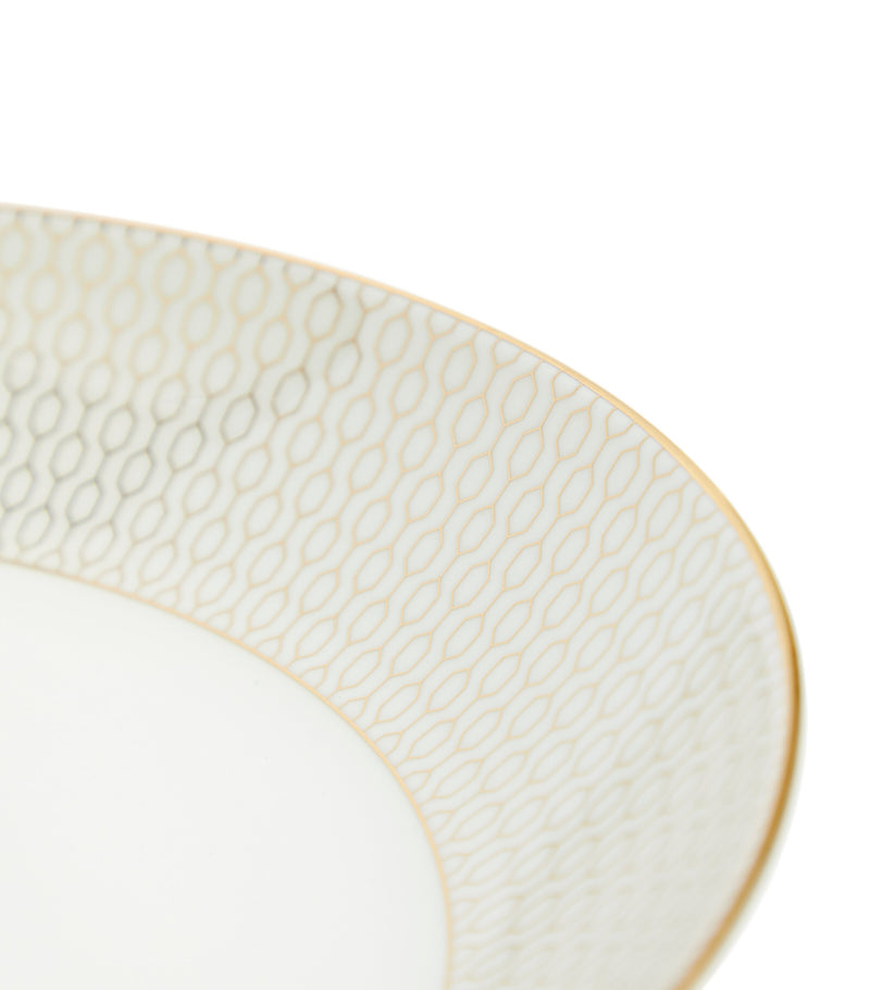 Wedgwood Gold-Trim Gio deep plate 22cm (British brand)