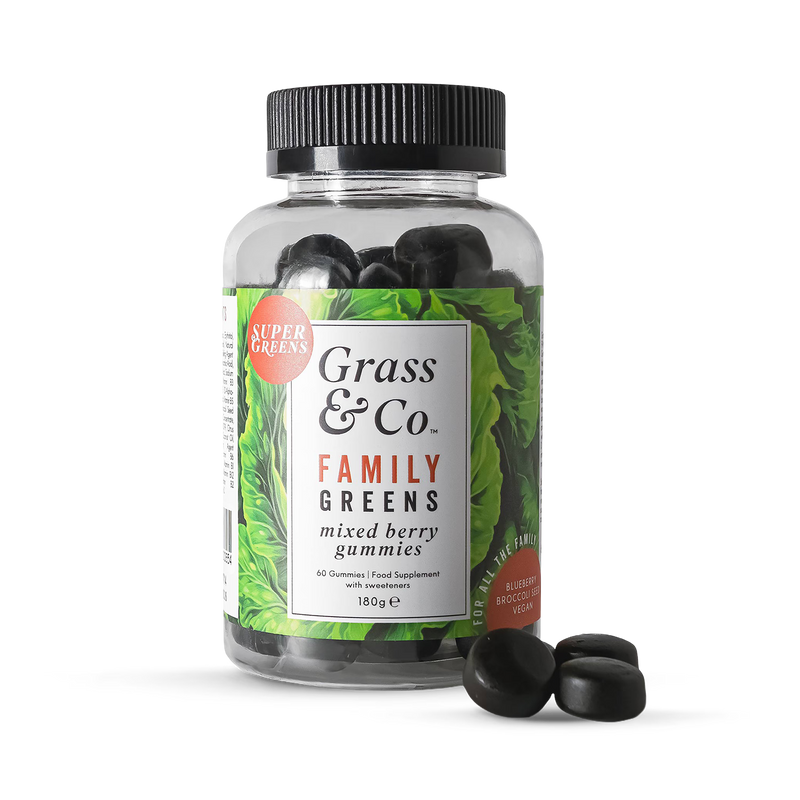 Grass & Co. Super Greens gummies 60 pack (British brand)
