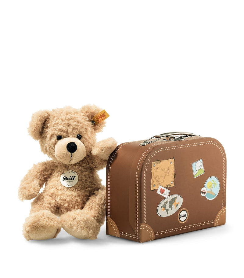 Steiff Fynn teddy bear in suitcase 28cm - British product