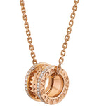 Bvlgari B.zero1 Rock pendant rose gold diamonds - British product
