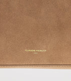 Claudie Pierlot suede shoulder bag H24cm, imported from the UK