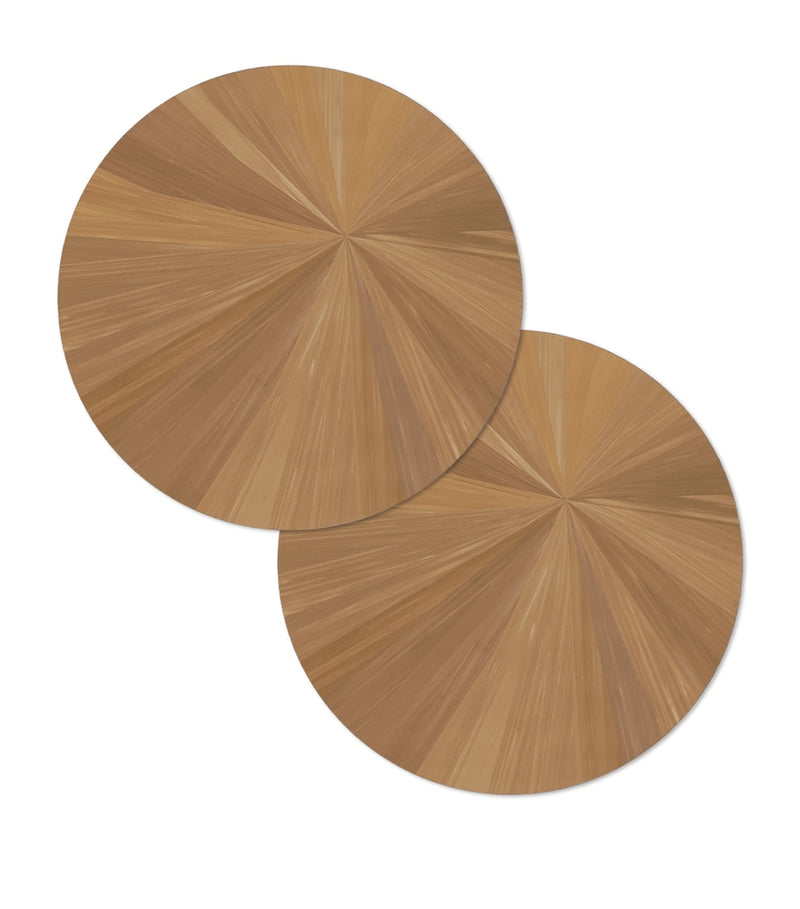 Hestia Soleil round placemats set of 2 (British brand)