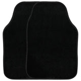 Streetwize universal black front car mats pair 66x43cm, UK version