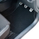 Streetwize universal black front car mats pair 66x43cm, UK version