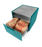 Charlie Oven outdoor island cabinet with castors and drawers 120cm wide - British product