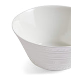 Wedgwood fine bone china cereal bowl with embossed geometric design 15cm (British brand)