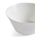 Wedgwood fine bone china cereal bowl with embossed geometric design 15cm (British brand)
