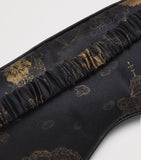 Derek Rose silk mask with rose jacquard, imported from the UK