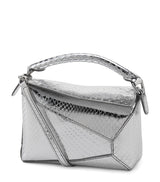 Harrods LOEWE Mini Python Skin Puzzle Edge Top-Handle Bag- Buy online at McGrocer