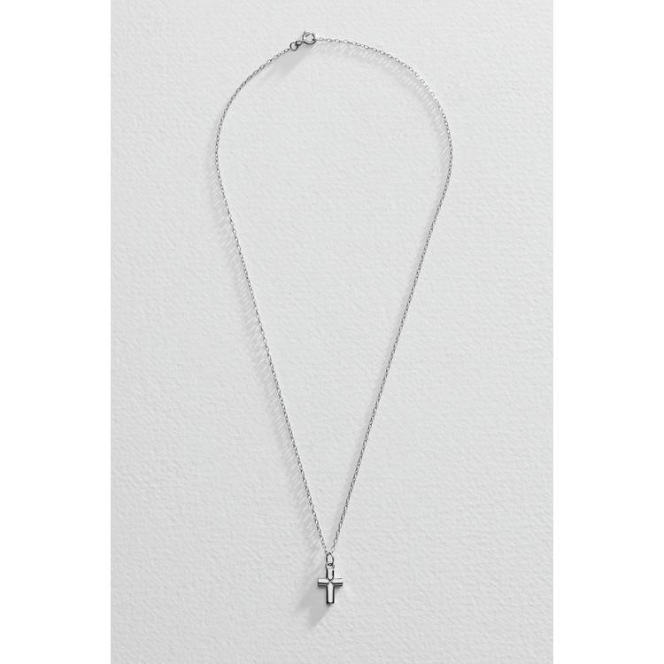 Revere silver mini cross pendant necklace 16 inch chain - British product