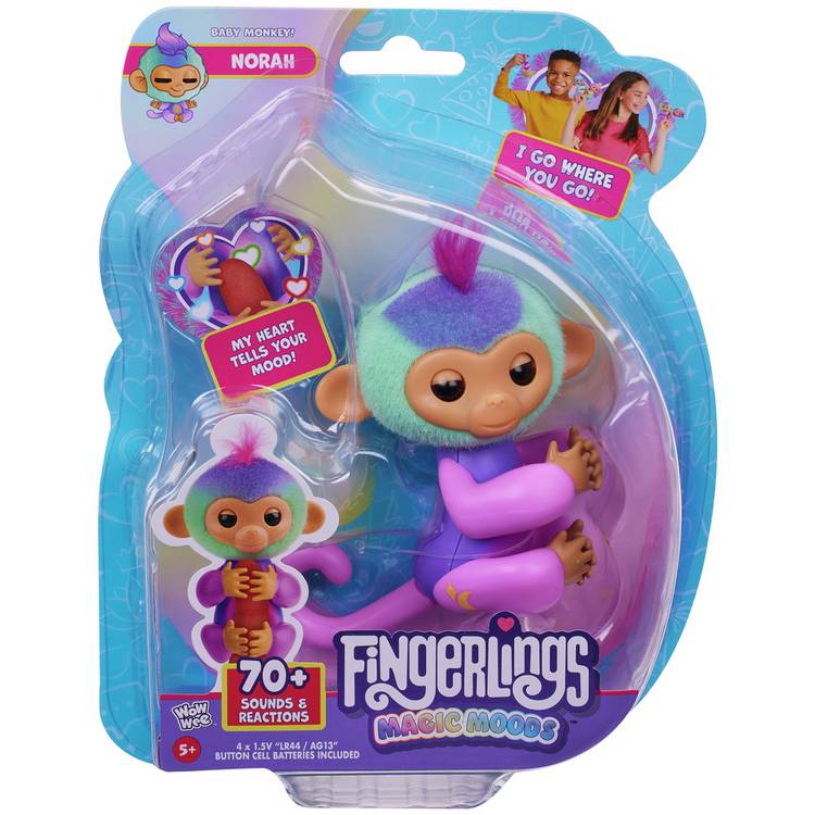Fingerlings Magic Mood Monkey interactive toy - British product