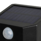 Solar sensor wall light black plastic 100 lumens, UK version
