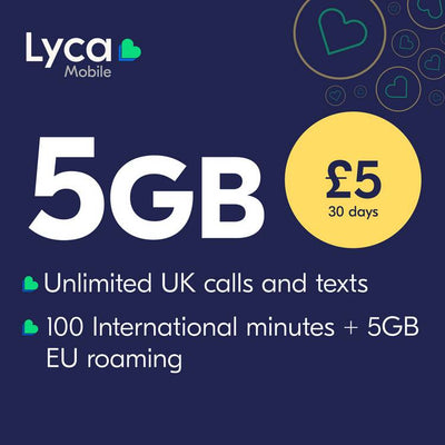 Argos Lyca Mobile 5GB Pay As You Go SIM Card- Buy online at McGrocer