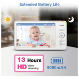 VTech smart Wi-Fi baby monitor 7 inch, imported from the UK