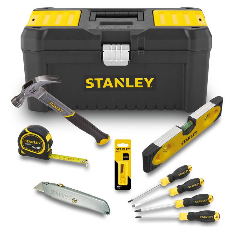 Stanley 7-piece essential toolbox 16-inch, UK version