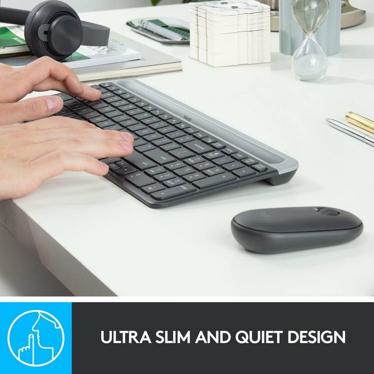 Logitech MK470 slim wireless keyboard and mouse combo, imported from the UK
