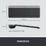 Logitech MK470 slim wireless keyboard and mouse combo, imported from the UK