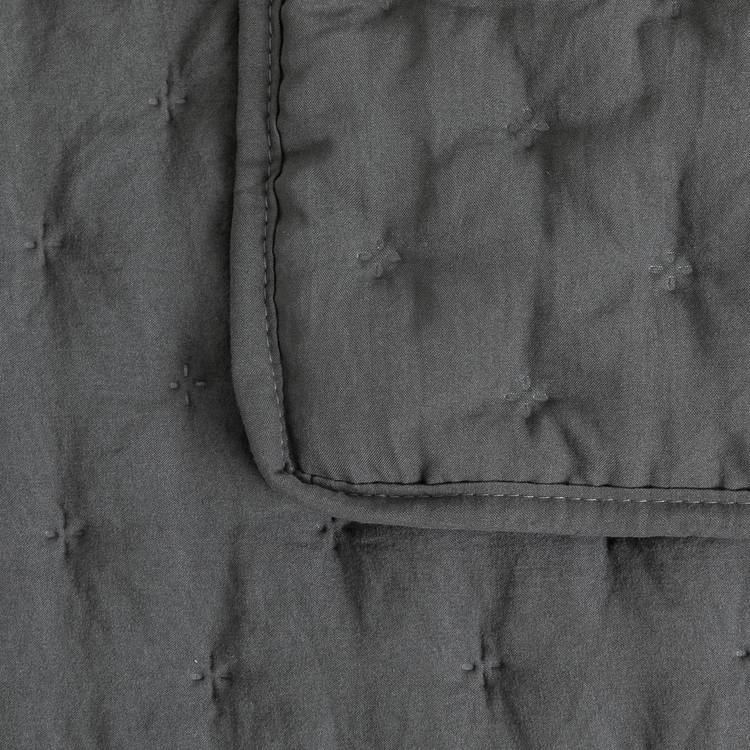 Argos Home Pinsonic bedspread charcoal 260x260cm, UK version