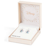 Disney sterling silver Stitch charm hoop earrings (British brand)