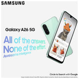 Samsung Galaxy A26 5G white 256GB smartphone, imported from the UK