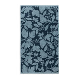 Habitat navy foliage bath sheet 150x100cm, imported from the UK