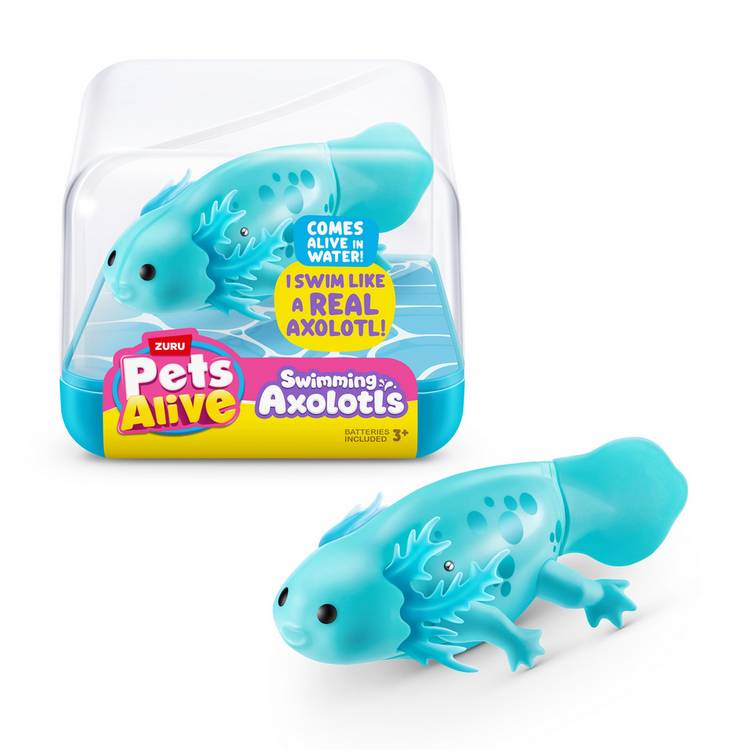 Pets Alive swimming axolotl bath toy, UK version