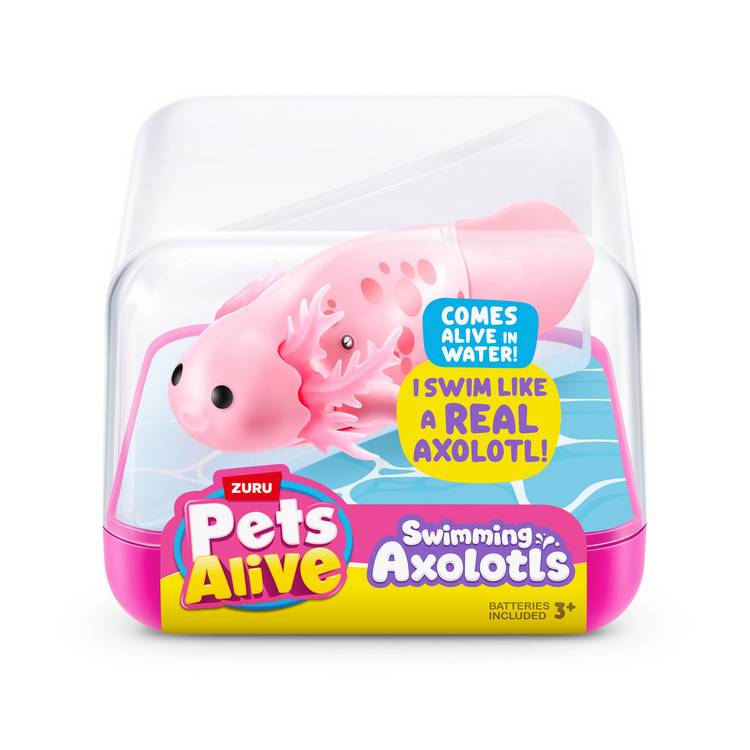 Pets Alive swimming axolotl bath toy, UK version