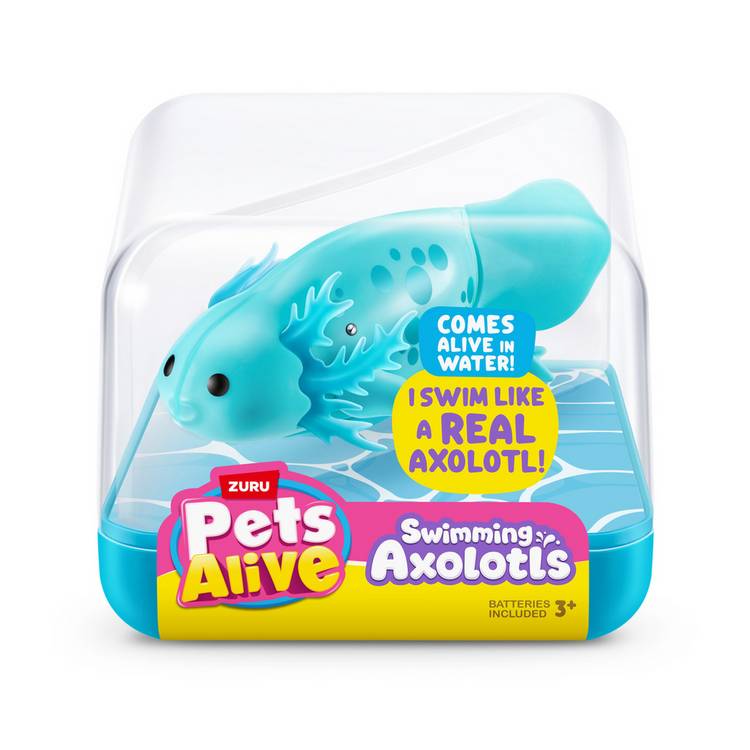 Pets Alive swimming axolotl bath toy, UK version